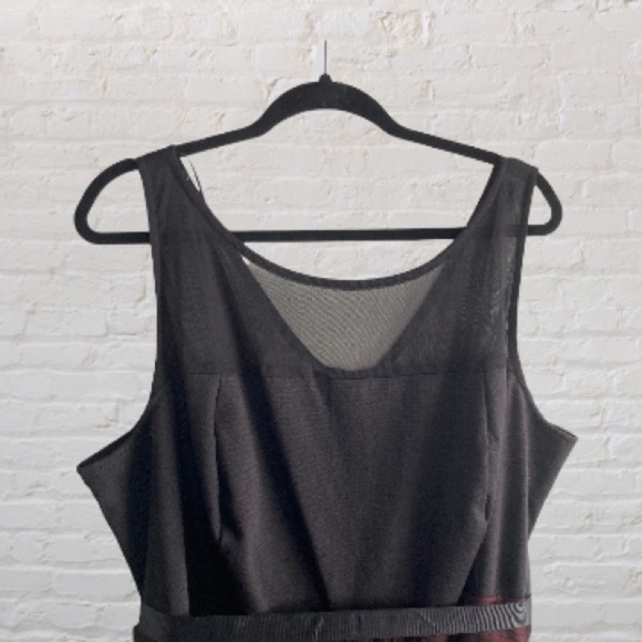 Penningtons black and red self tie belted formal dress - Picture 4 of 12